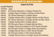 Começa a disputa no basquete nos Jogos Escolares de Sorocaba