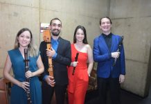 Quarteto de flautas Quinta Essentia apresenta-se no TMTV