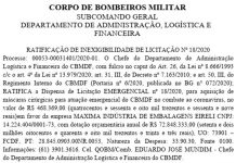 Corpo de Bombeiros do DF gasta R$ 500 mil na compra de máscaras