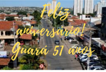 GUARÁ COMEMORA 51 ANOS COM PROGRAMAÇÃO VIRTUAL