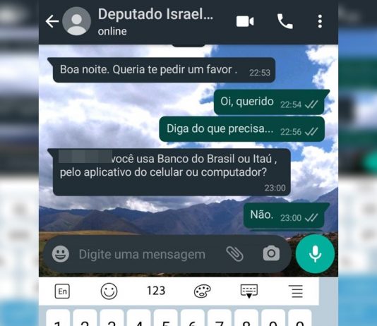 Deputado federal tem WhatsApp clonado e bandidos pedem dinheiro a contatos