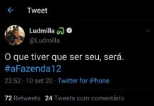 Fazenda: Ludmilla posta tweet, apaga e nega que tenha sido a favor de Biel
