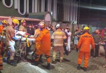 Mulher fica presa nas ferragens após capotagem em Taguatinga