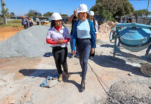 Governadora em exercício vistoria obras em hospital e na administração regional de Brazlândia