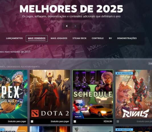 Jogos mais vendidos da Steam em 2025; confira a lista!